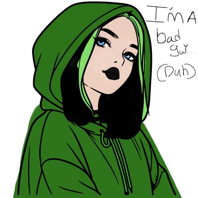 a realistic girl in a hoodie