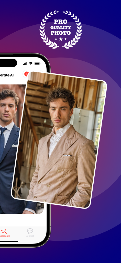 A professional AI generated photo of a man in a blazer for a dating profile