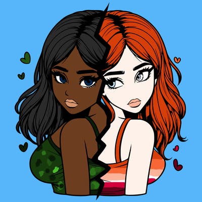 realistic girl split