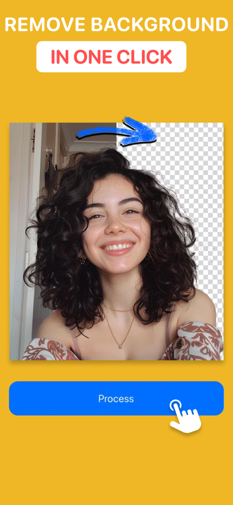 Top Sticker Maker for WhatsApp - A demonstration of the one-click background removal feature for creating custom stickers from photos.