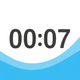 Countdown Timer Aqua Hourglass