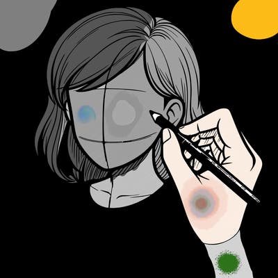 drawing a realistic person