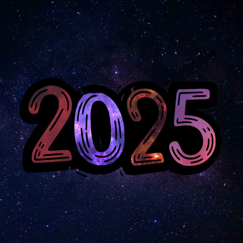 one line scrawled numbers sketch design “2025”