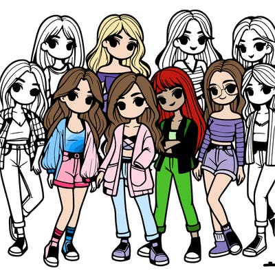 group of girls