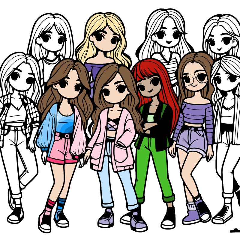 group of girls