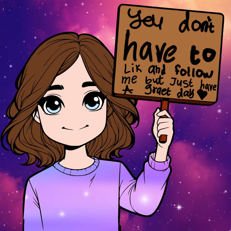 realistic girl holding up a sign