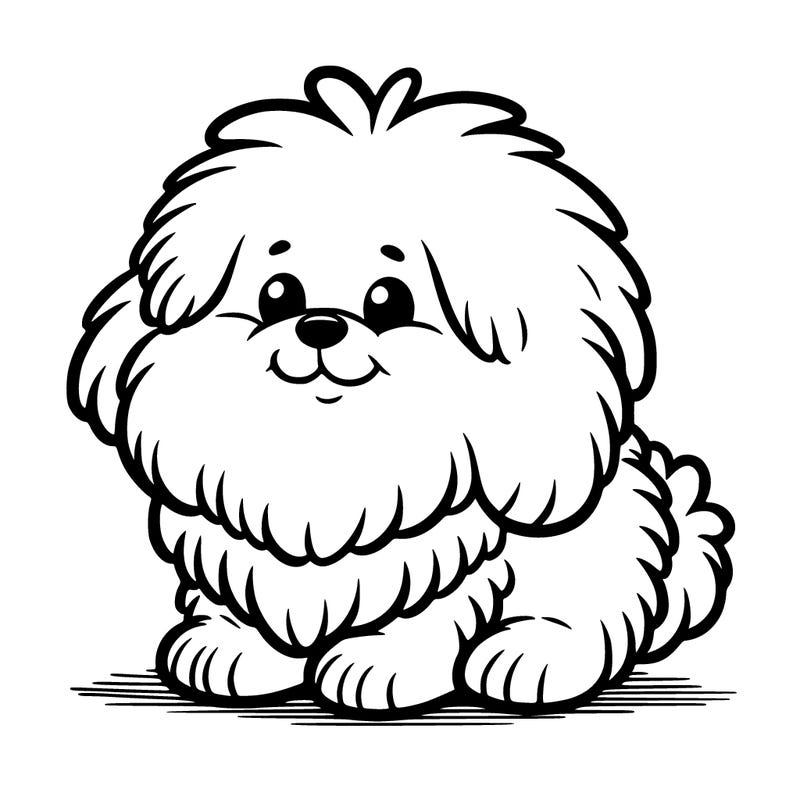 fluffy dog