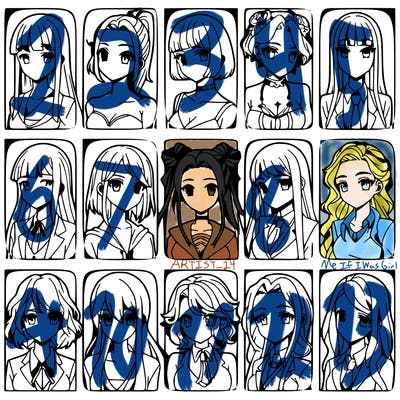 girls that look diffrent anime