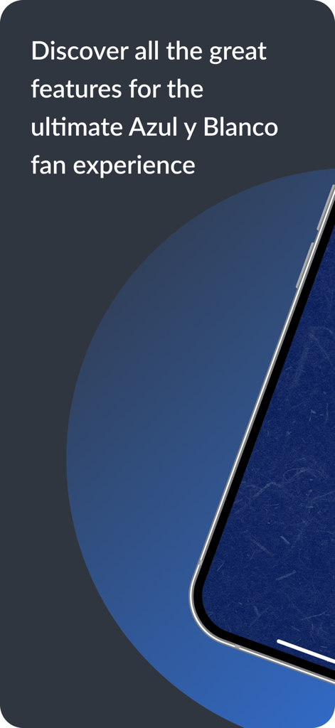 Azul y Blanco - Official Azul y Blanco app promotional screen for Nicaraguan football fans