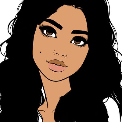 beautiful realistic girl