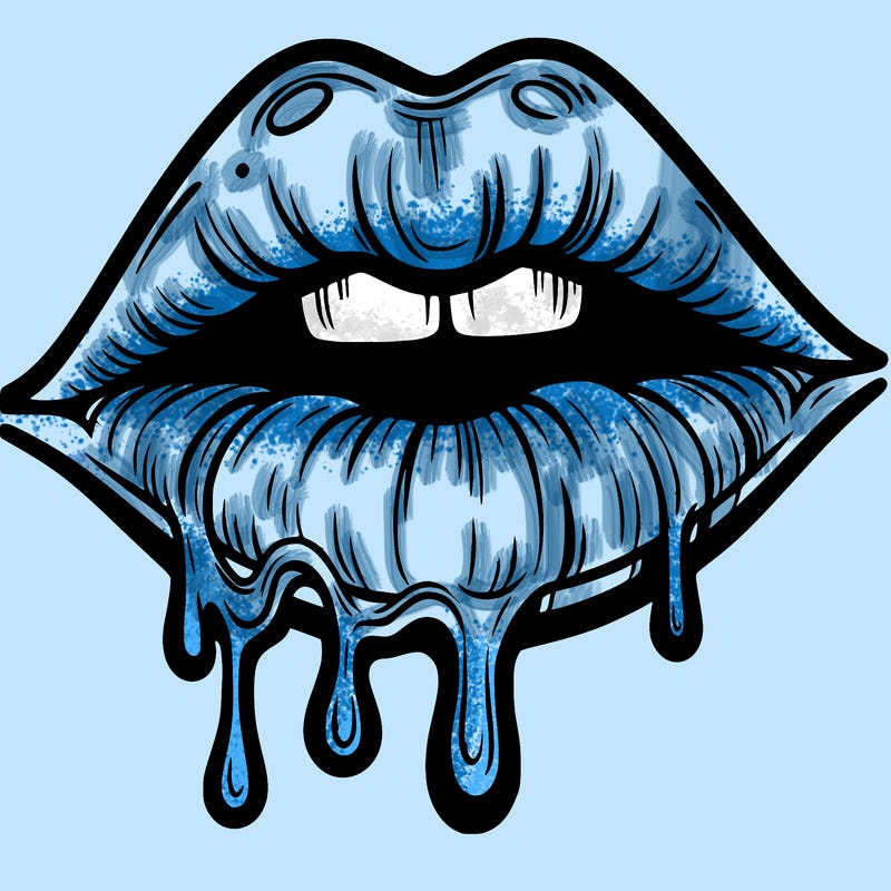 lips that look realistic and drip