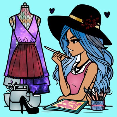 a stylish fashion designer