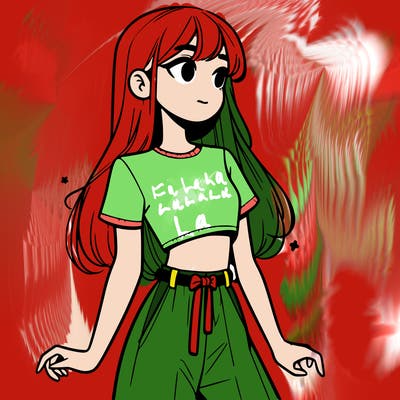 girl in a cute crop top