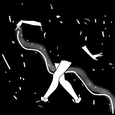 realistic girl danceing