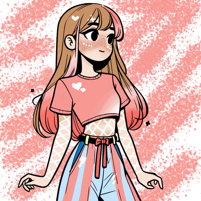 girl in a cute crop top