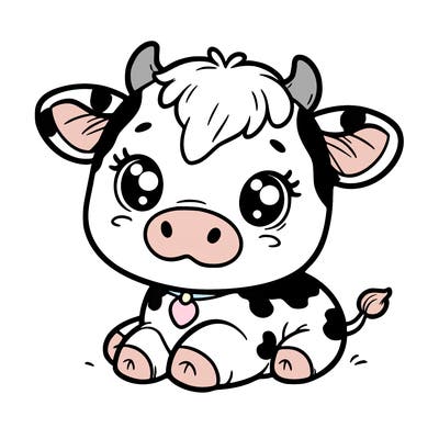 a cute cow