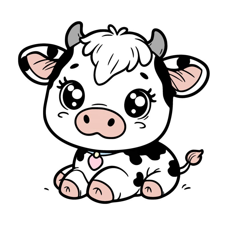 a cute cow
