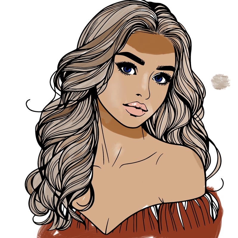 beautiful realistic girl