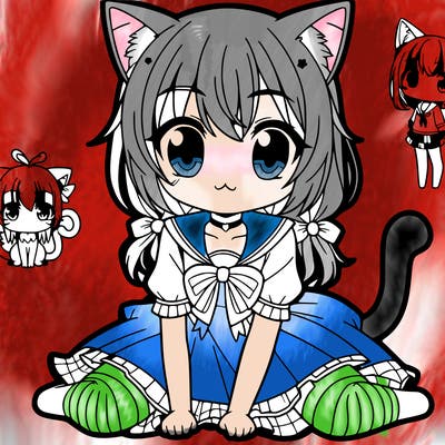 cat anime girl