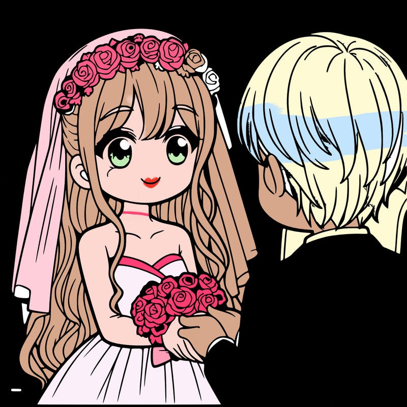 a girl getting marred