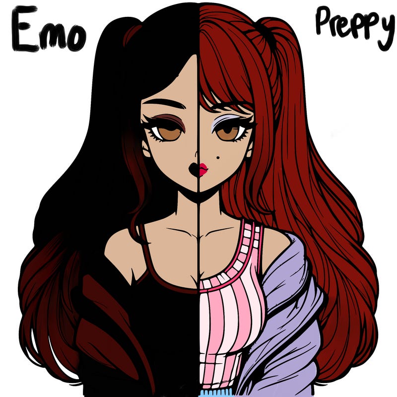 realistic girl split