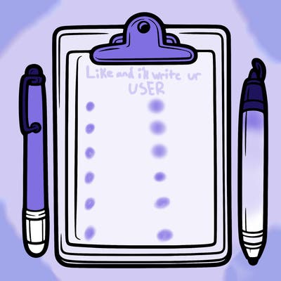 blank clip board with pen