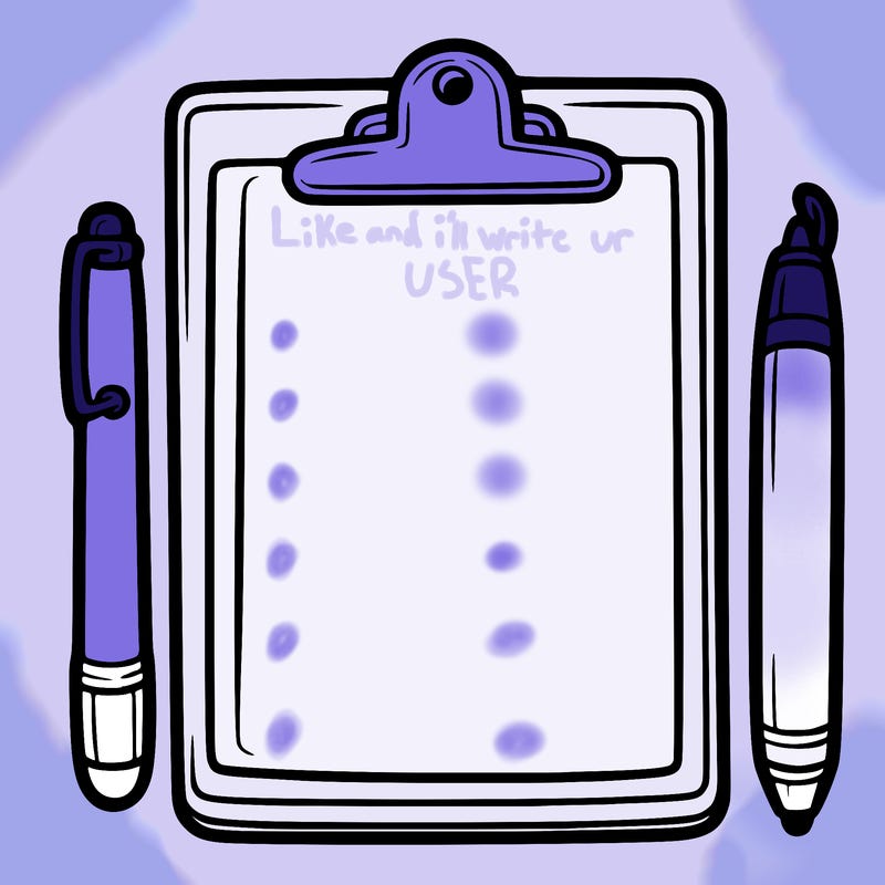 blank clip board with pen