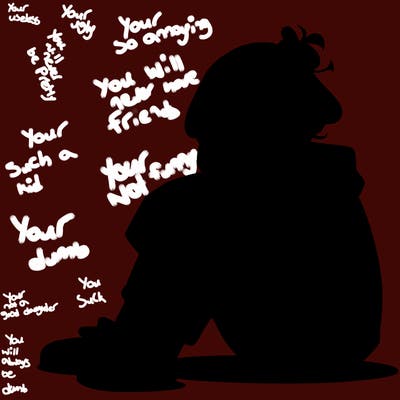 sad anime girl sitting alone