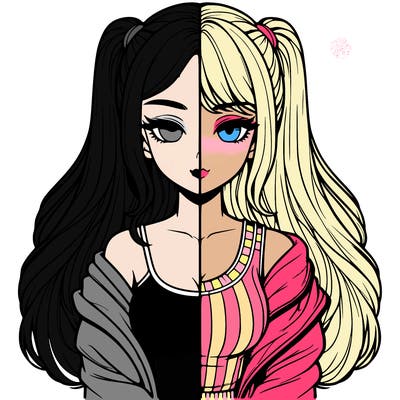 realistic girl split