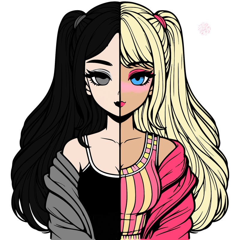 realistic girl split