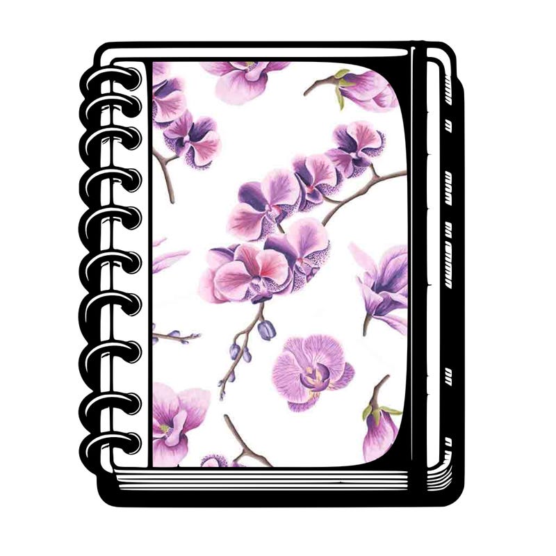 blank, realistic notebook