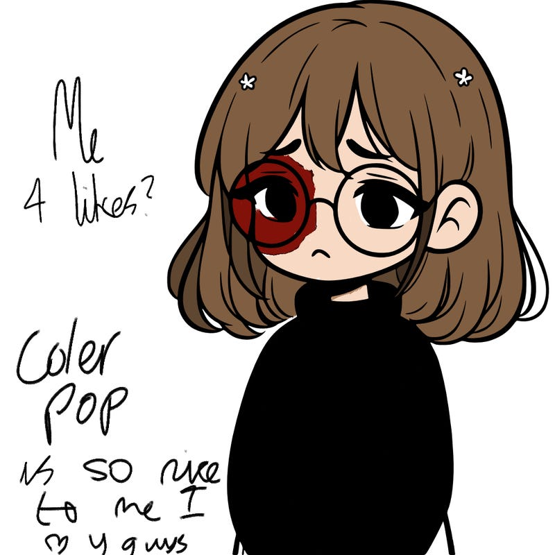 sad girl with glasses in a sweater