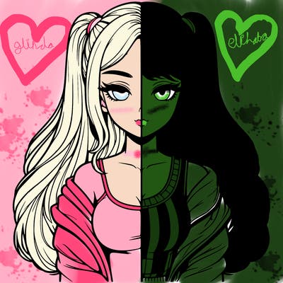 realistic girl split