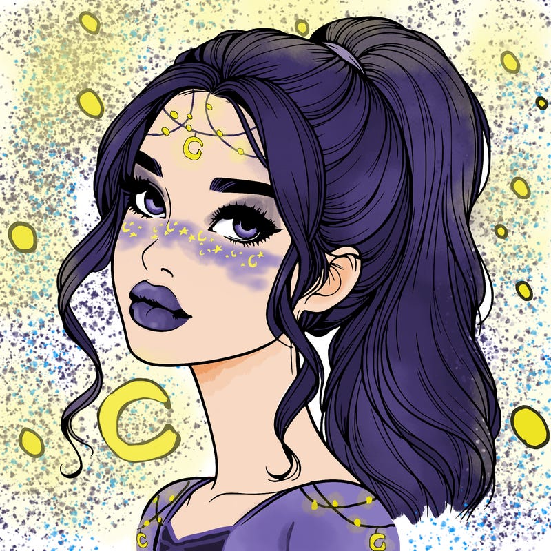 realistic girl with a ponytail on her hair and lips