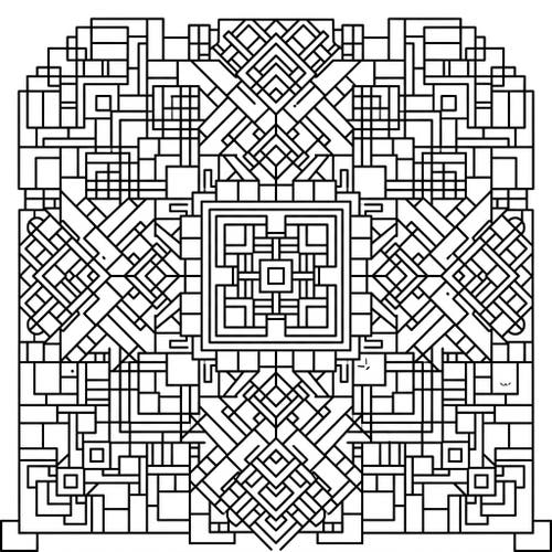 Square Geometric Mandalas