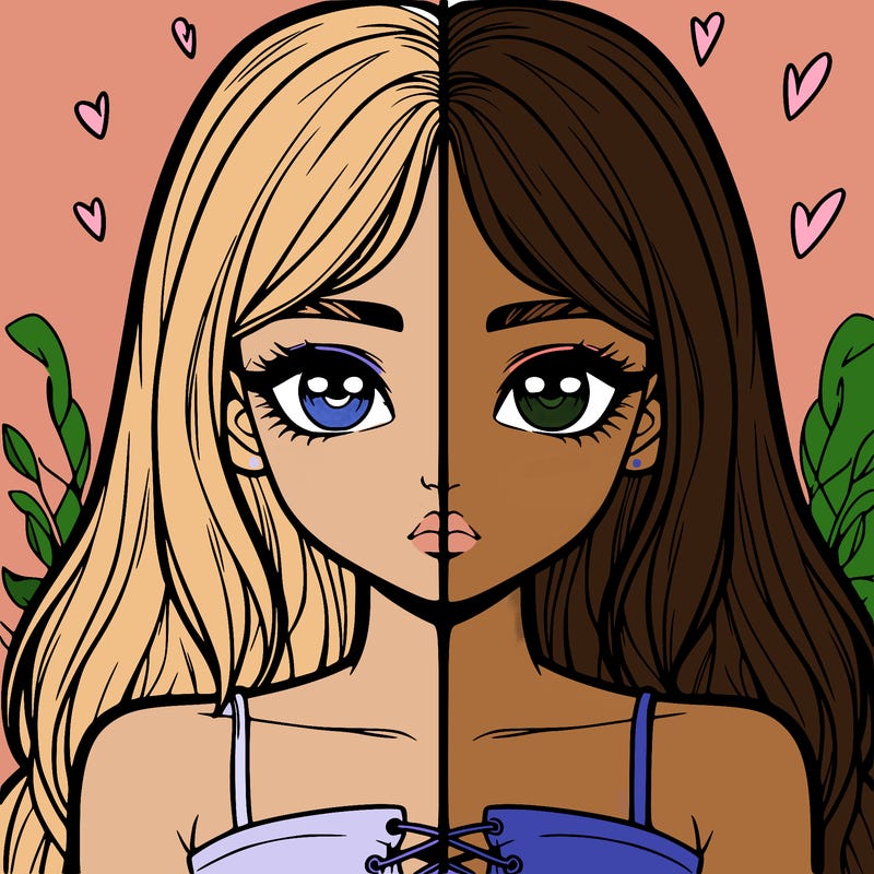 realistic girl split