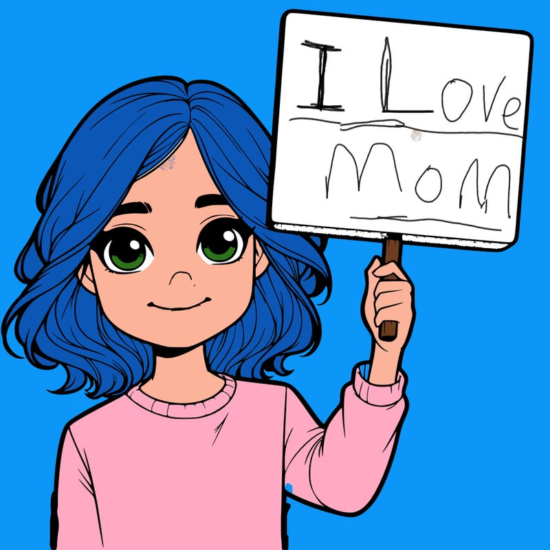 realistic girl holding up a sign