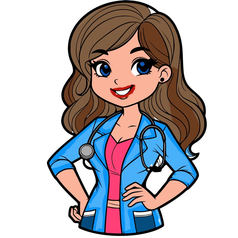 doctor full pose women doctor