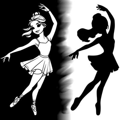 realistic girl dancer