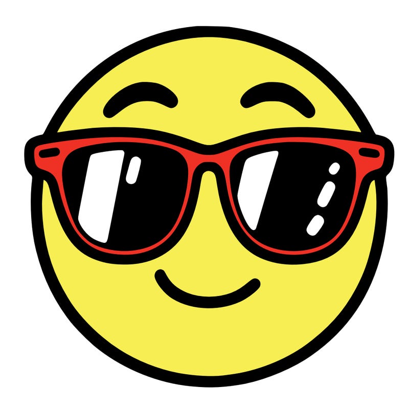 emoji with sunglasses
