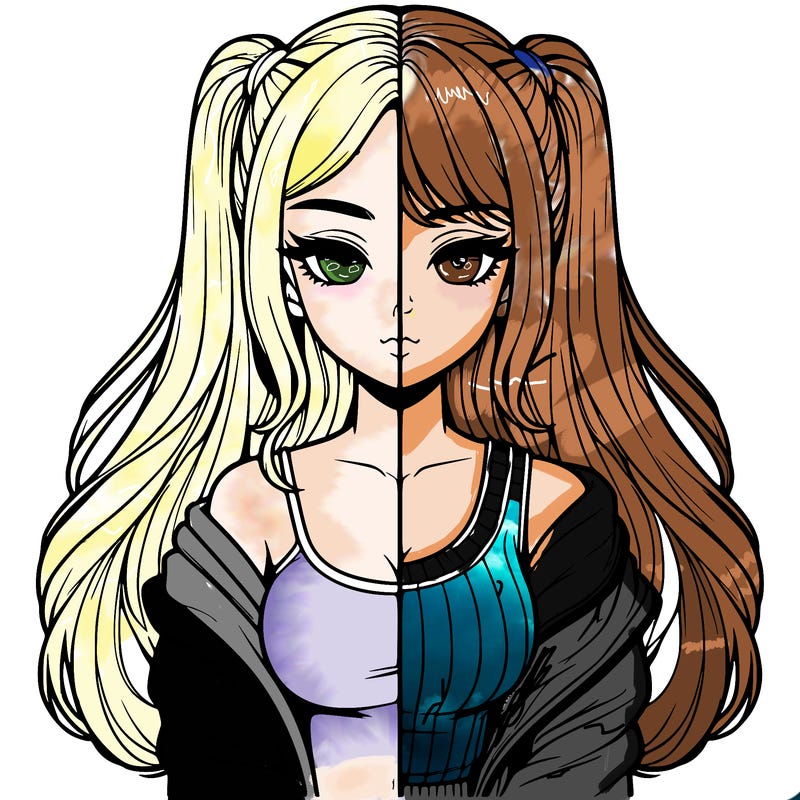 realistic girl split