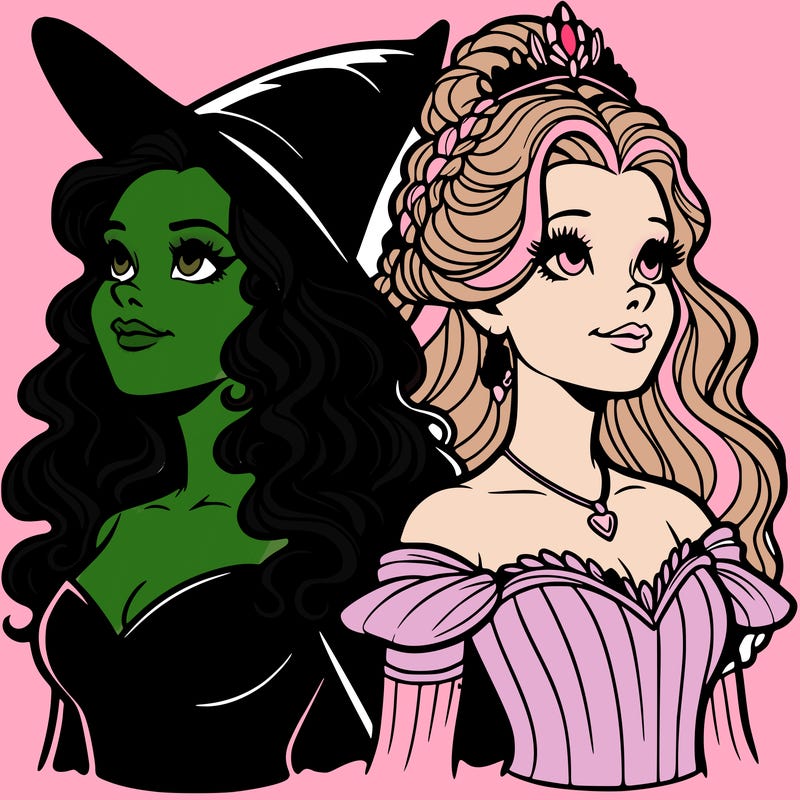 'elphaba and glinda (realistic)