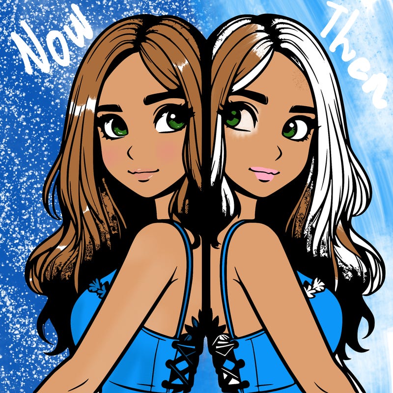 a realistic girl split