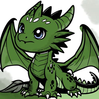 fierce baby night dragon