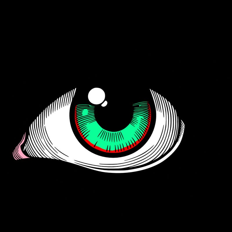 blank realistic eye