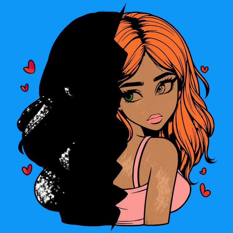 realistic girl split