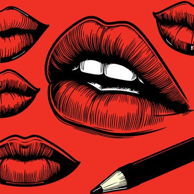 realistic  lips