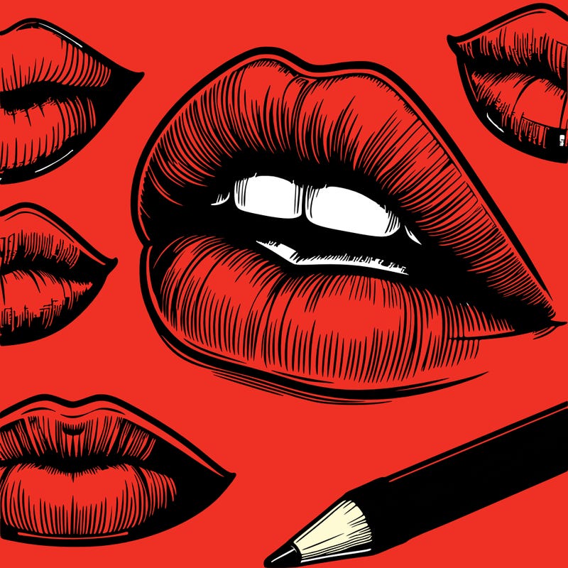 realistic  lips