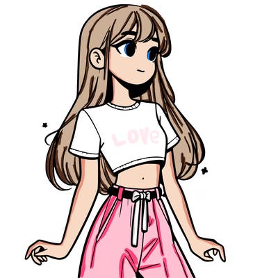 girl in a cute crop top