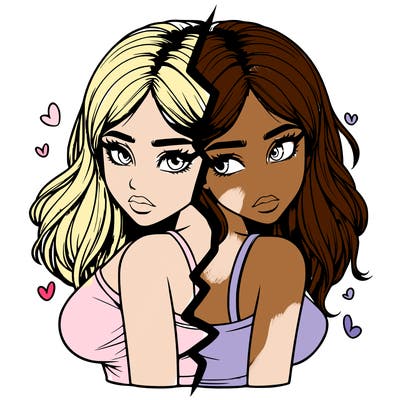 realistic girl split